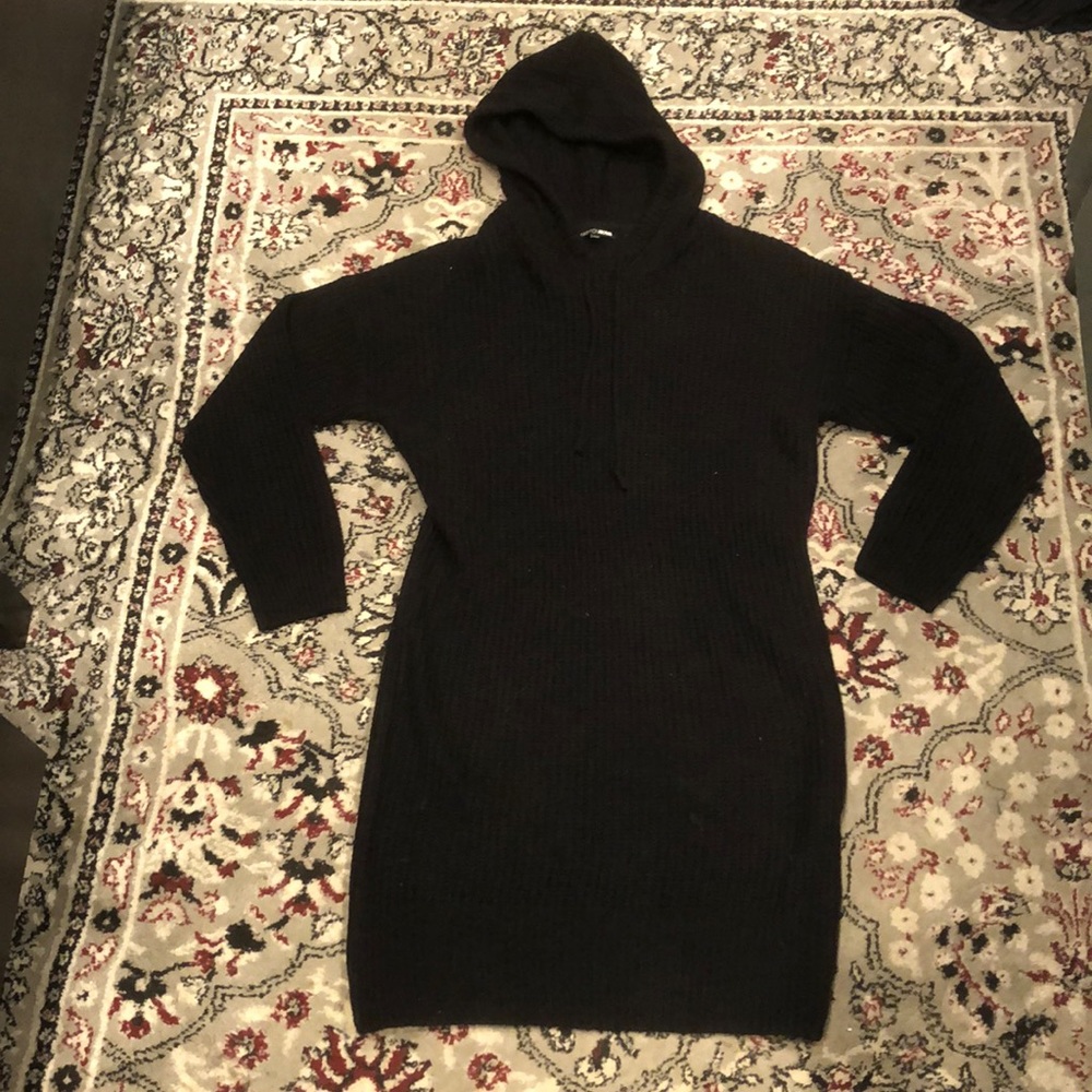 Black hoodie dress